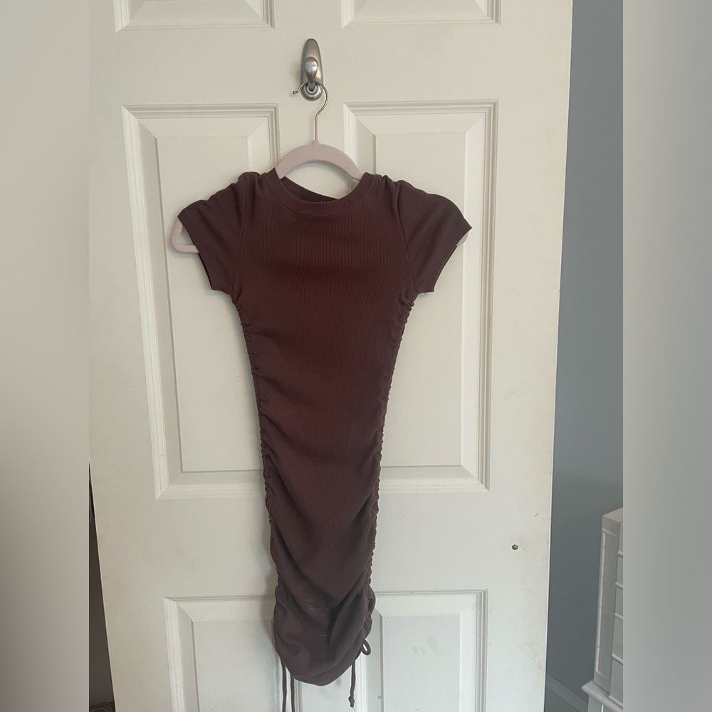 Garage brown t-shirt dress.